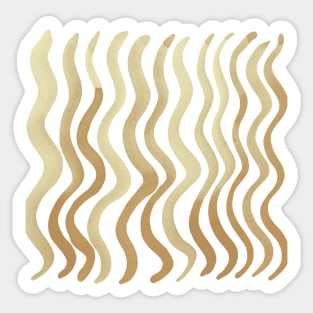 Wavy lines - sand Sticker